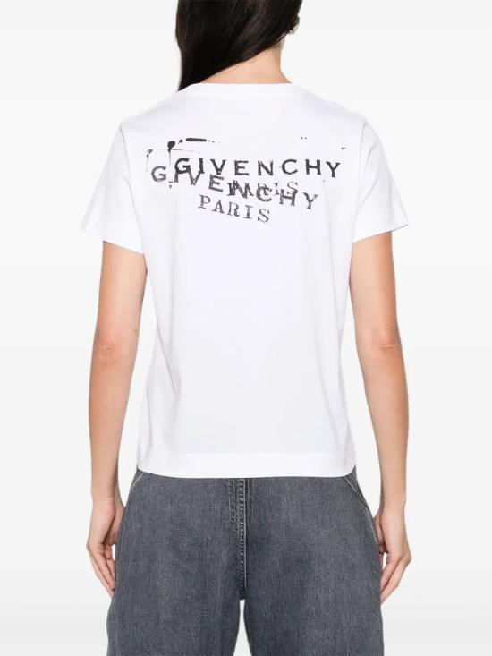 26SS 지방시 반팔 티셔츠 BW70FJP7A7 100 White - GIVENCHY