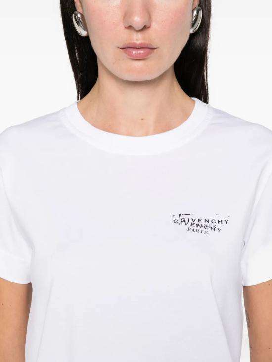 26SS 지방시 반팔 티셔츠 BW70FJP7A7 100 White - GIVENCHY