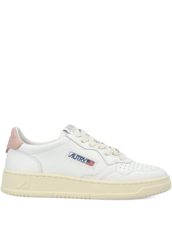  오트리 메달리스트 로우 레더 스니커즈 AULW LL16WHITE PINK - AUTRY