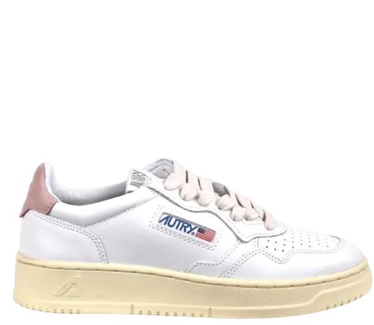 오트리 메달리스트 로우 레더 스니커즈 AULW LL16WHITE PINK