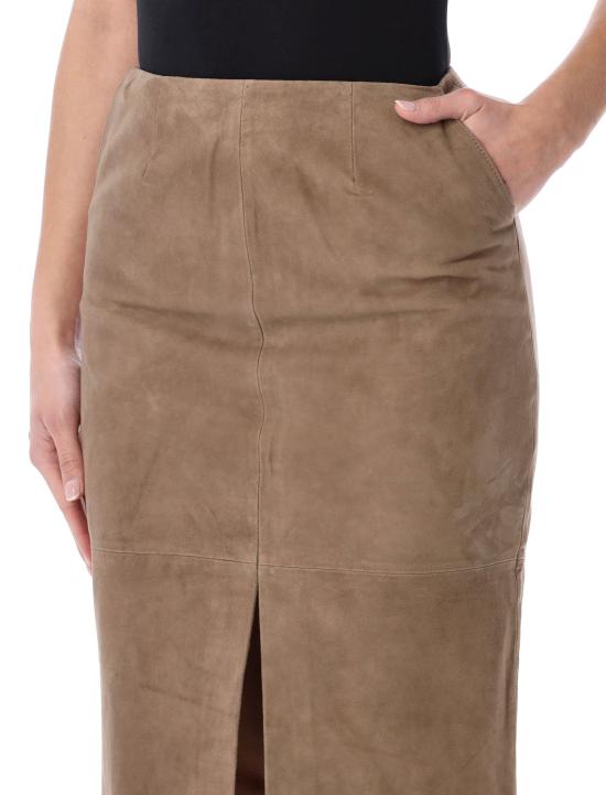 26SS 로테이트 미디 스커트 1153001683 MOREL BEIGE - ROTATE