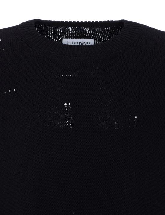 26SS MM6 메종마르지엘라 스웨터 SH0HL0037M13220 900 Black - MM6 MAISON MARGIELA