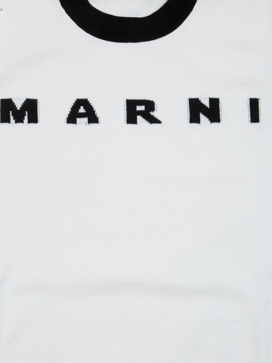 26SS [키즈] 마르니 가디건 M01815 M00X2 0M100 BIANCO NERO - MARNI