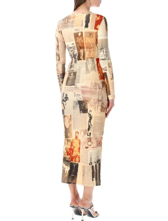 26SS 장 폴 고티에 미디 원피스 DR104J026P 030830 ECRU JOURNAL - JEAN PAUL GAULTIER