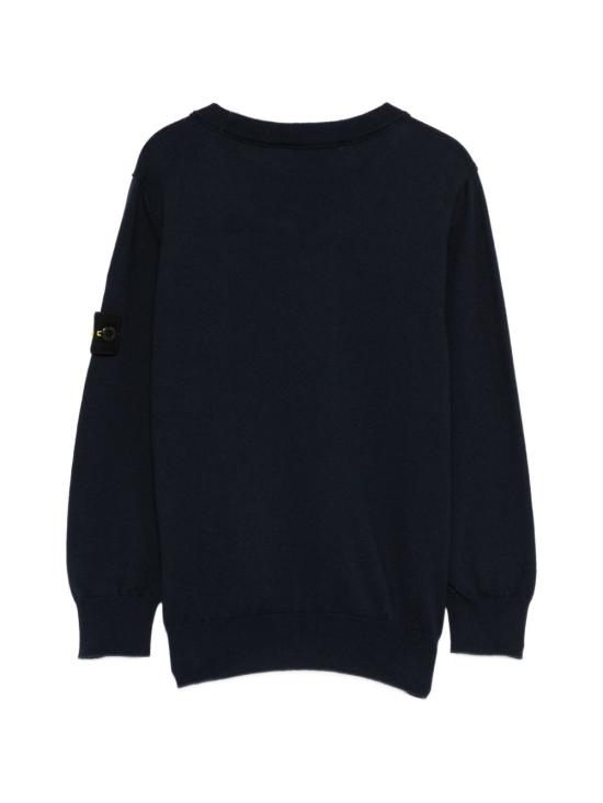 26SS [키즈] 스톤 아일랜드 캐시미어 니트 5100001 S00B2V0020 Blue - STONE ISLAND