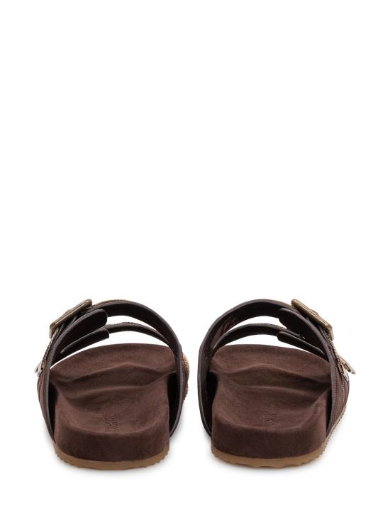 26SS 버버리 더블 버클 체크 샌들 8118613 C1170 SNUG - BURBERRY