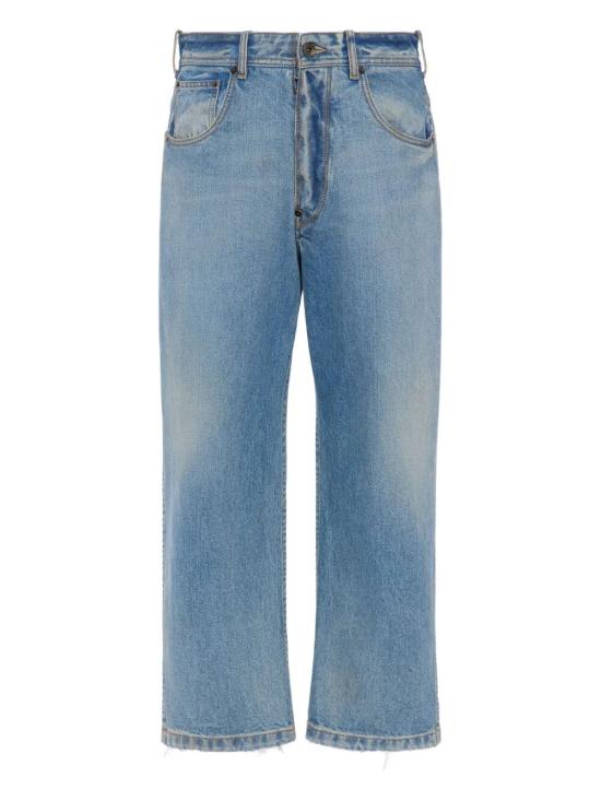 26SS 마르지엘라 스트레이트레그 크롭 진 S50LA0245 S30561 987 WASHED BLUE