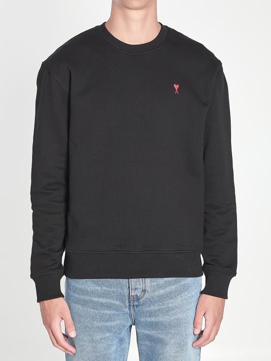 26SS 아미 긴팔 티셔츠 BFUSW035 BLACK