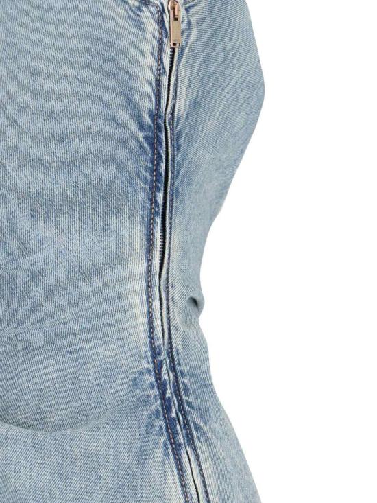 26SS 알렉산더 맥퀸 미디 원피스 857115 QMAD14383 BLUE - ALEXANDER MCQUEEN