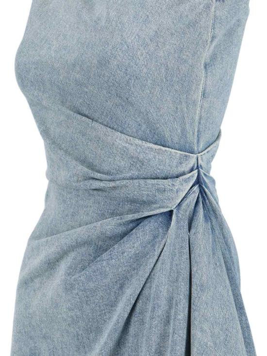 26SS 알렉산더 맥퀸 미디 원피스 857115 QMAD14383 BLUE - ALEXANDER MCQUEEN