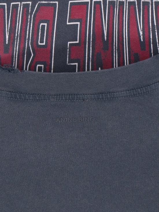 26SS 애니빙 반팔 티셔츠 A 08 11739 WBL1 WASHED BLACK Grey - ANINE BING