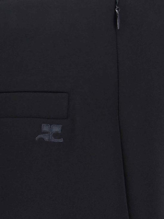 26SS 쿠레쥬 미디 스커트 126CJU330PL0159 9999 Black - COURREGES