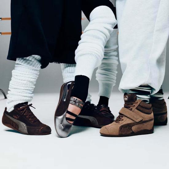  푸마 플랫 슈즈 스피드캣 발레 럭스 슈즈 초콜릿 검 - PUMA