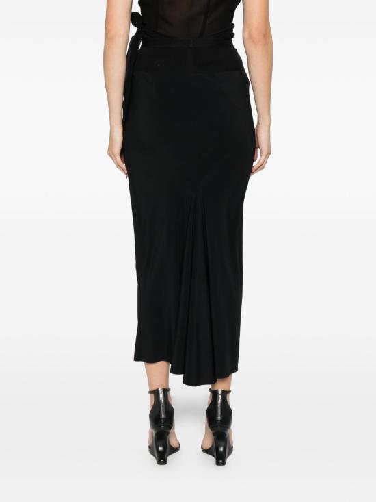 26SS 릭 오웬스 미디 스커트 RP01F6334 CC09 Black - RICK OWENS