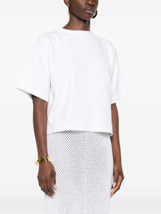 26SS 알라이아 반팔 티셔츠 AA9I0019J095C 000 Bianco - ALAIA