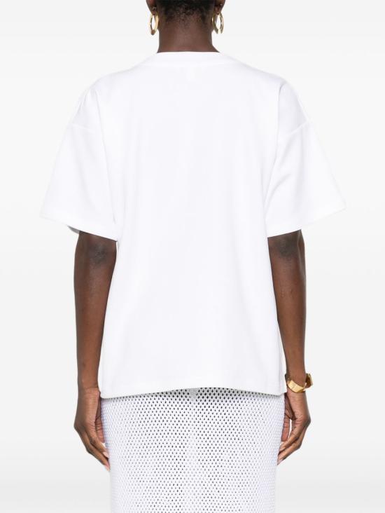 26SS 알라이아 반팔 티셔츠 AA9I0019J095C 000 White - ALAIA