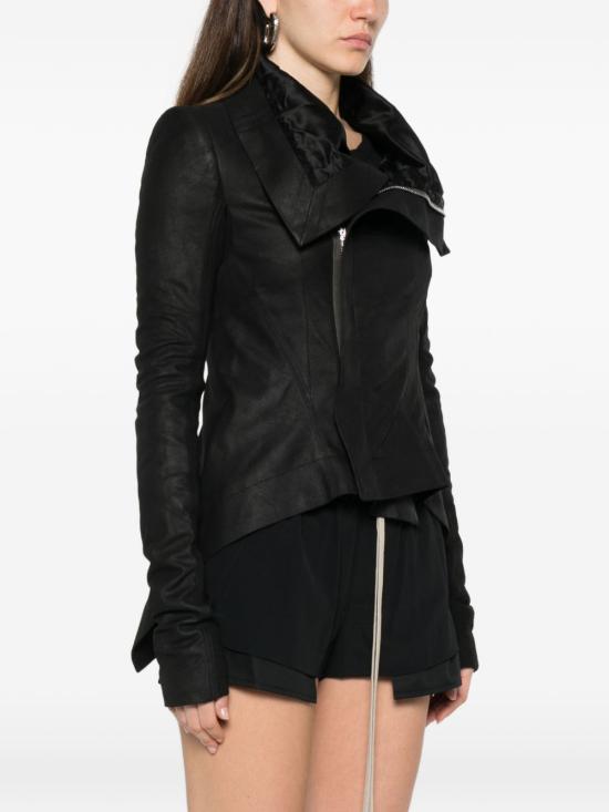 26SS 릭 오웬스 가죽 자켓 RP01F6743 LBF09 Black - RICK OWENS