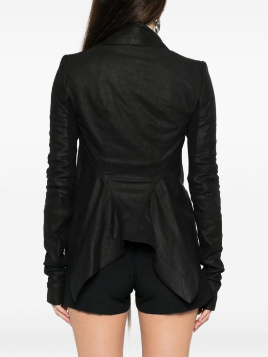 26SS 릭 오웬스 가죽 자켓 RP01F6743 LBF09 Black - RICK OWENS