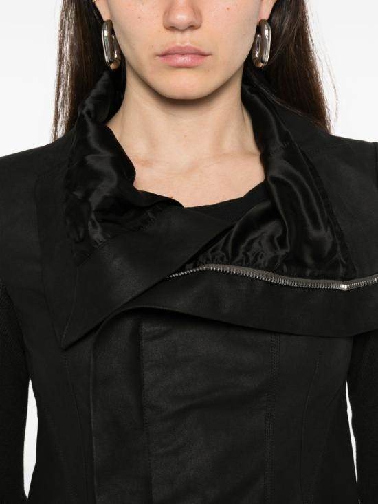 26SS 릭 오웬스 가죽 자켓 RP01F6743 LBF09 Black - RICK OWENS