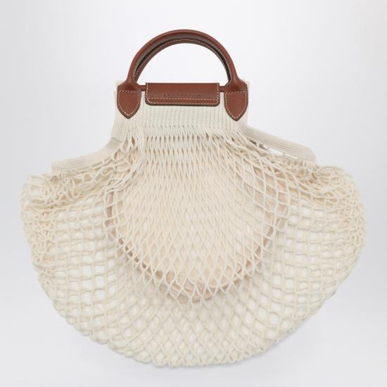 26SS 롱샴 플리아쥬 필렛 L 탑 핸들백 10121HVH White - LONGCHAMP
