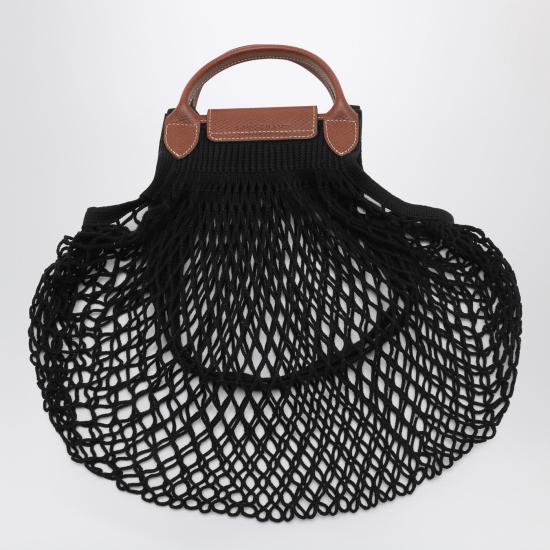 26SS 롱샴 플리아쥬 필렛 L 탑 핸들백 10121HVH Black - LONGCHAMP