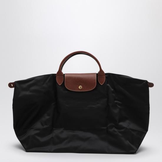 26SS 롱샴 르 플리아쥬 오리지널 L 트래블백 L1624089 Black