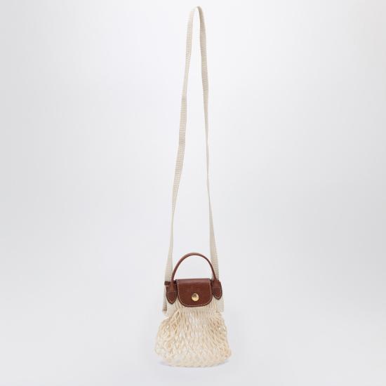 26SS 롱샴 르 플리아쥬 필레 XS 크로스백 10139HVH White