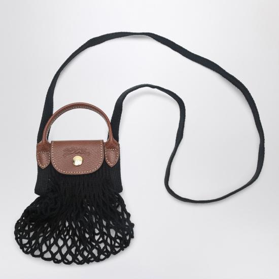 26SS 롱샴 르 플리아쥬 필레 XS 크로스백 10139HVH Black