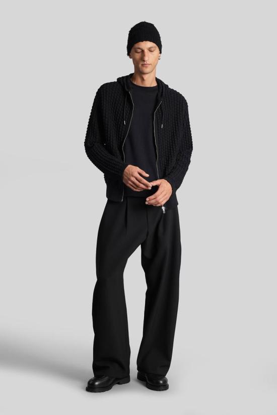 25FW 장 뤽 앰브리지 라벨 긴팔 티셔츠 426286 JBMW0549JY48 Black - J.L-A.L