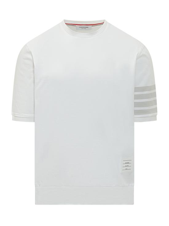 26SS 톰브라운 코튼 저지 4바 티 MJS303AJ0253 100 WHITE