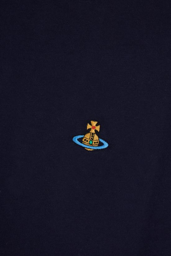 26SS 비비안웨스트우드 클래식 ORB 로고 티셔츠 3G010013J001M K410 NAVY - VIVIENNE WESTWOOD