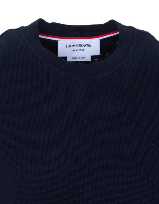 26SS 톰브라운 텍스처드 코튼 피케 4바 티셔츠 FJS222AJ0248415 - THOM BROWNE