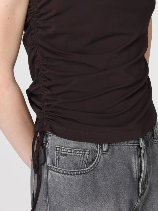 26SS 핑코 민소매 티셔츠 106544A37V M28 Brown - PINKO