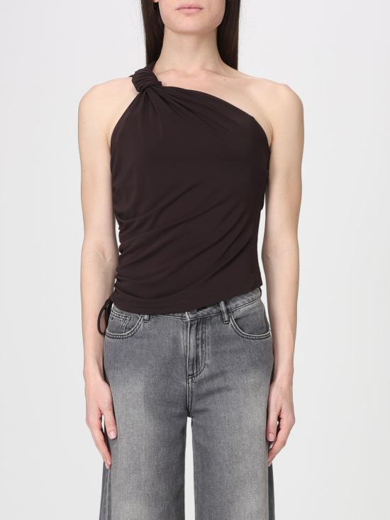 26SS 핑코 민소매 티셔츠 106544A37V M28 Brown