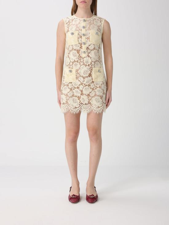 26SS 셀프 포트레이트 롱 원피스 RS26217SY Yellow