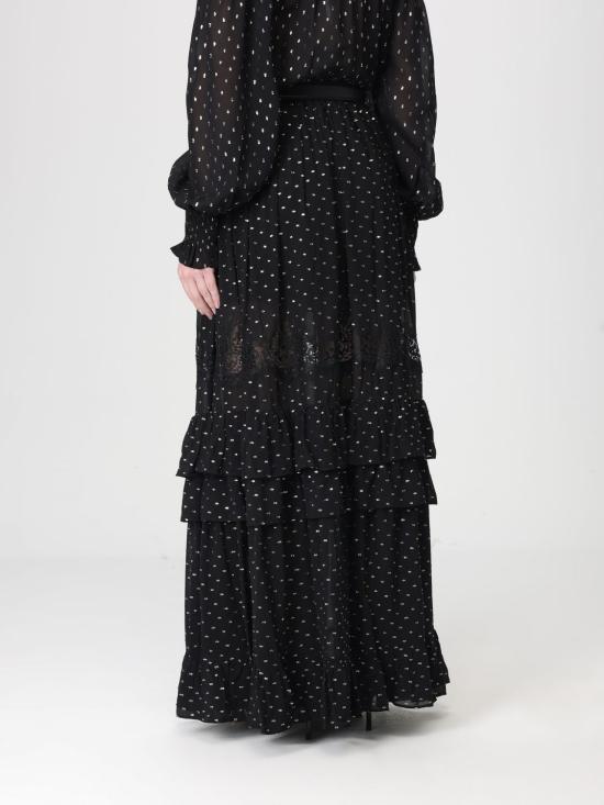 26SS 셀프 포트레이트 롱 스커트 RS26196XSKB Black - SELF PORTRAIT