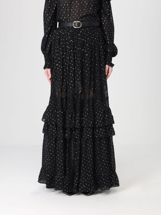 26SS 셀프 포트레이트 롱 스커트 RS26196XSKB Black