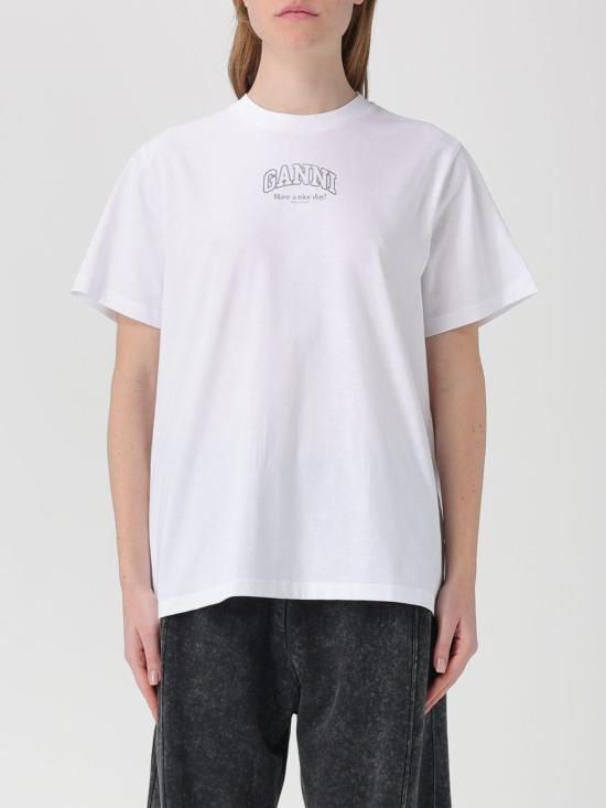 26SS 가니 로고 에센셜 티셔츠 A1050057 151 White