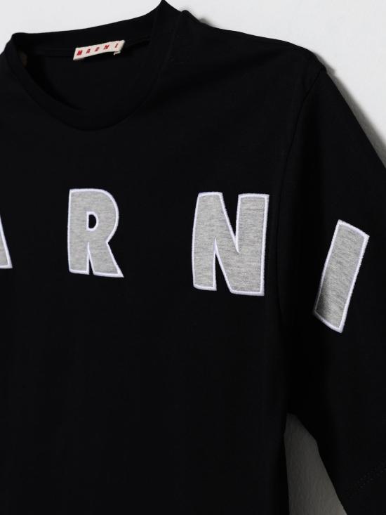 26SS [키즈] 마르니 티셔츠 M01733M00RF 0M90E Black - MARNI