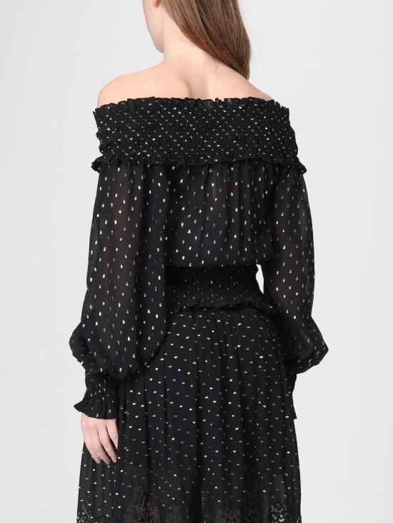 26SS 셀프 포트레이트 긴팔 티셔츠 RS26156TBB Black - SELF PORTRAIT