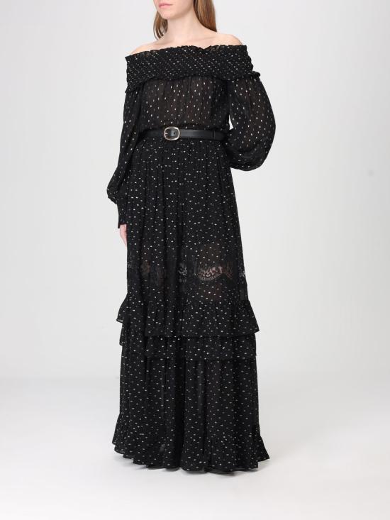 26SS 셀프 포트레이트 긴팔 티셔츠 RS26156TBB Black - SELF PORTRAIT