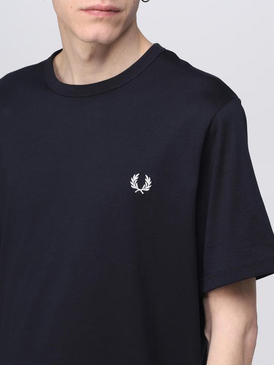25FW 프레드페리 반팔 티셔츠 M3519 608 Navy - FRED PERRY