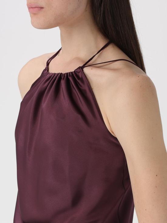 26SS 핑코 민소매 티셔츠 106621A1Y5 R57 Burgundy - PINKO