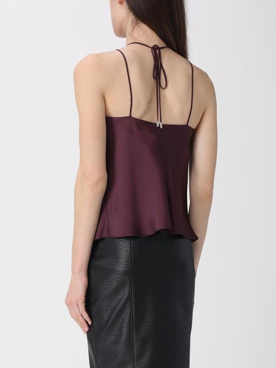 26SS 핑코 민소매 티셔츠 106621A1Y5 R57 Burgundy - PINKO