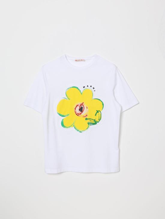 26SS [키즈] 마르니 티셔츠 M01672M00HZ 0M100 White