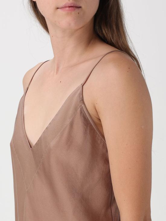 26SS 포르테포르테 민소매 티셔츠 14585MYTOP 3002 Walnut - FORTE FORTE