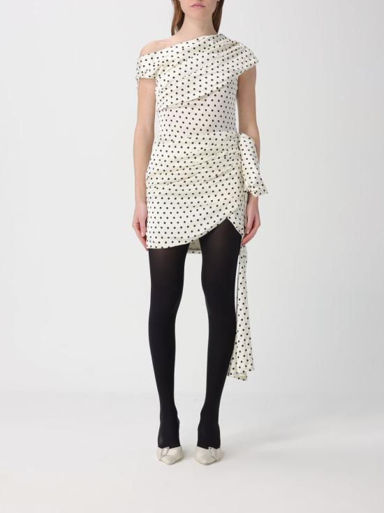 26SS 셀프 포트레이트 롱 원피스 RS26002SC CREAM Yellow Cream