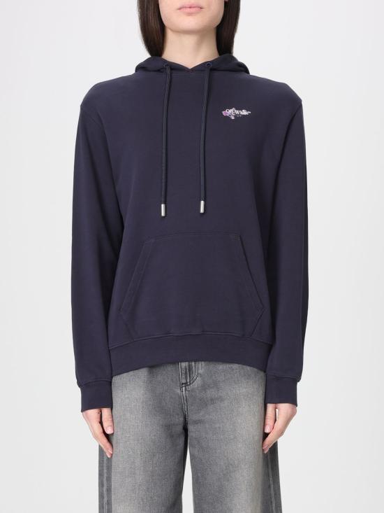 26SS 오프화이트 스웨터 OWBB064S26FLE003 4901 Navy