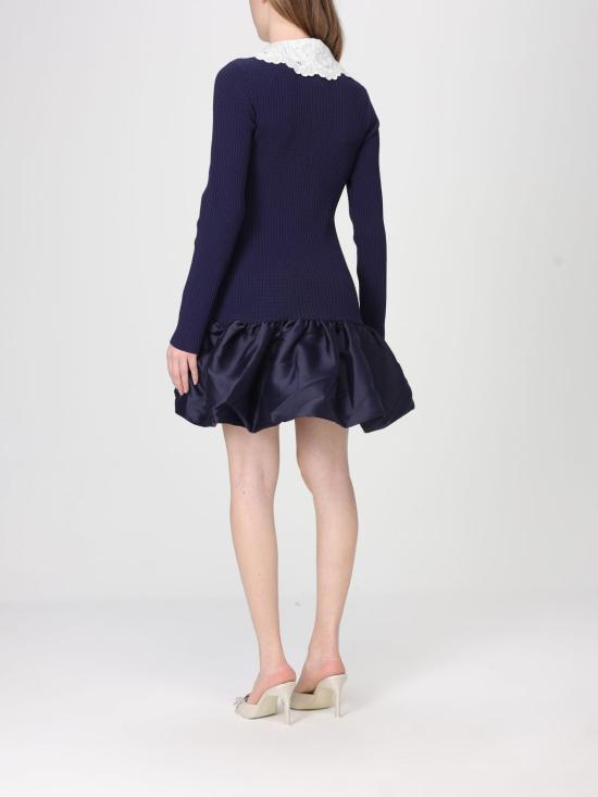 26SS 셀프 포트레이트 롱 원피스 RS26106SBN NAVY Blue - SELF PORTRAIT