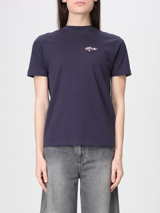 26SS 오프화이트 반팔 티셔츠 OWAA089S26JER006 4901 Navy